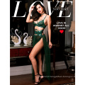 Good Sexy Emerald Lingerie Dresses Long With Lace